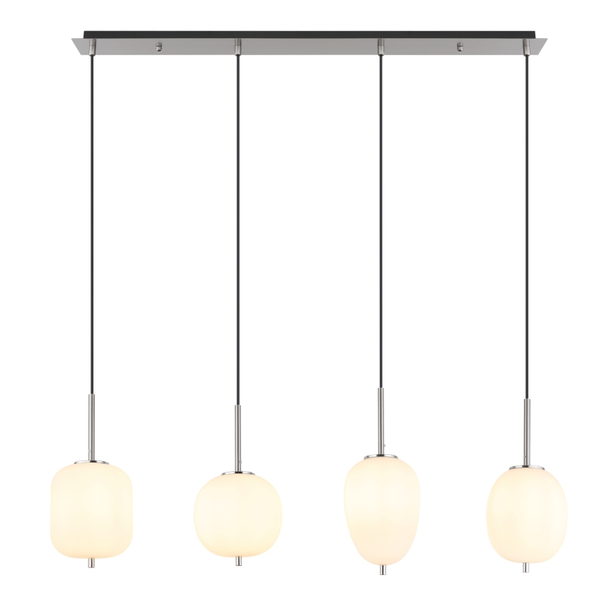 Globo - Suspension filaire 4xE14/40W/230V blanc