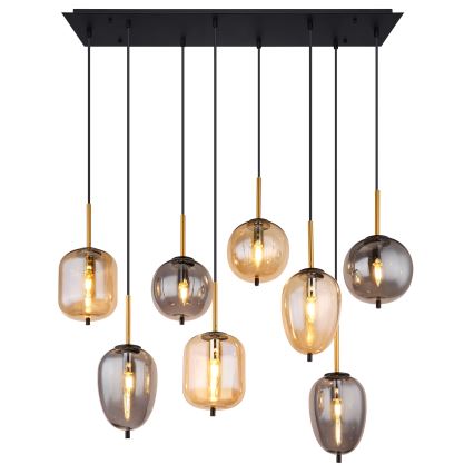 Globo - Hanglamp aan een koord 8xE14/40W/230V messing