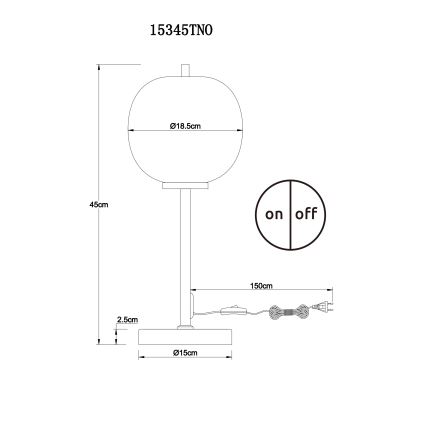 Globo - Lampe de table 1xE14/40W/230V chrome