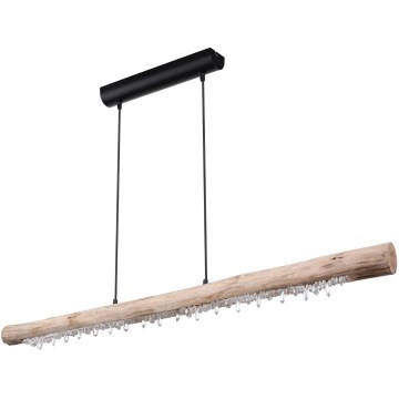 Globo 15354-20 - Dimbare LED-hanglamp FELICITAS met kabel LED/25W/230V beige