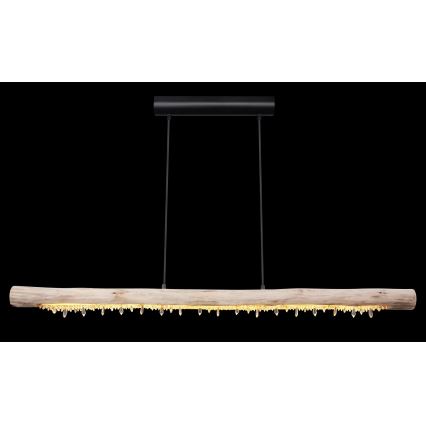 Globo 15354-20 - Dimbare LED-hanglamp FELICITAS met kabel LED/25W/230V beige