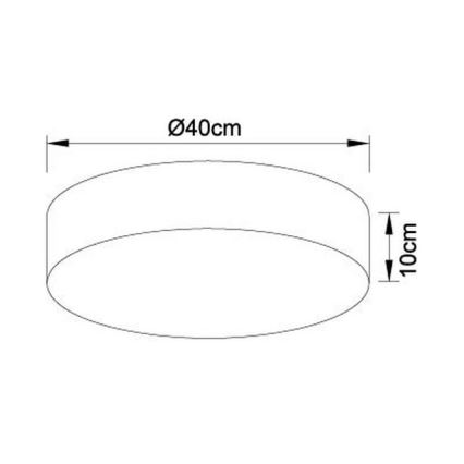 Globo - LED Dimbare plafondlamp LED / 24W / 230V + AB