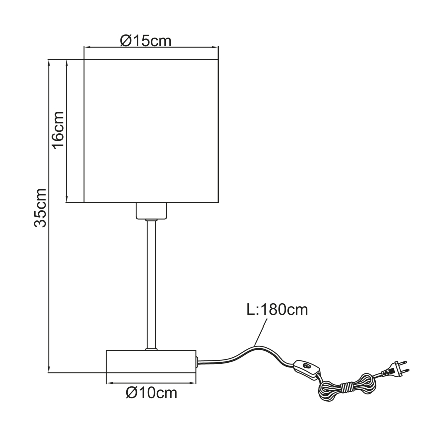 Globo - Lampe de table 1xE14/25W/230V