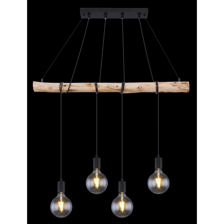 Globo - Suspension filaire 4xE27/60W/230V