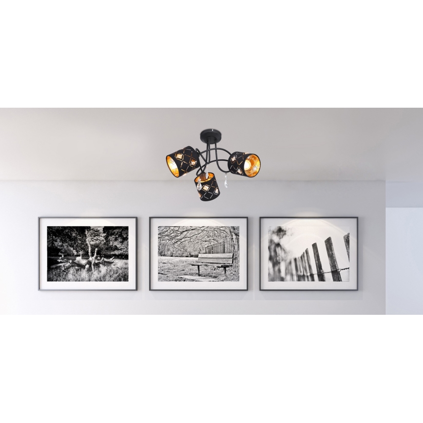 Globo - Hanglamp met vaste pendel 3xE14/25W/230V