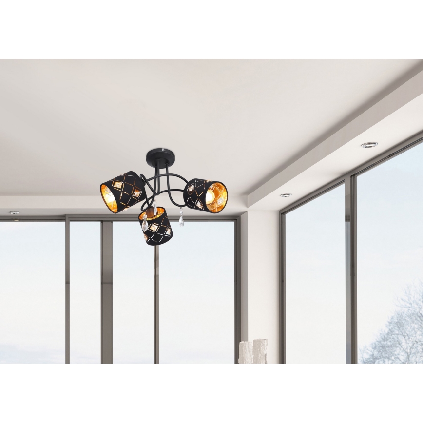 Globo - Hanglamp met vaste pendel 3xE14/25W/230V