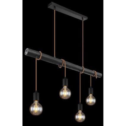 Globo 15459-4H - Hanglamp aan een koord LEO 4xE27/60W/230V