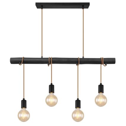 Globo 15459-4H - Hanglamp aan een koord LEO 4xE27/60W/230V