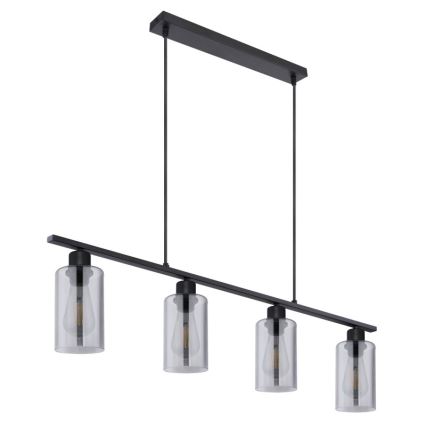 Globo - Hanglamp aan een koord 4xE27/60W/230V zwart