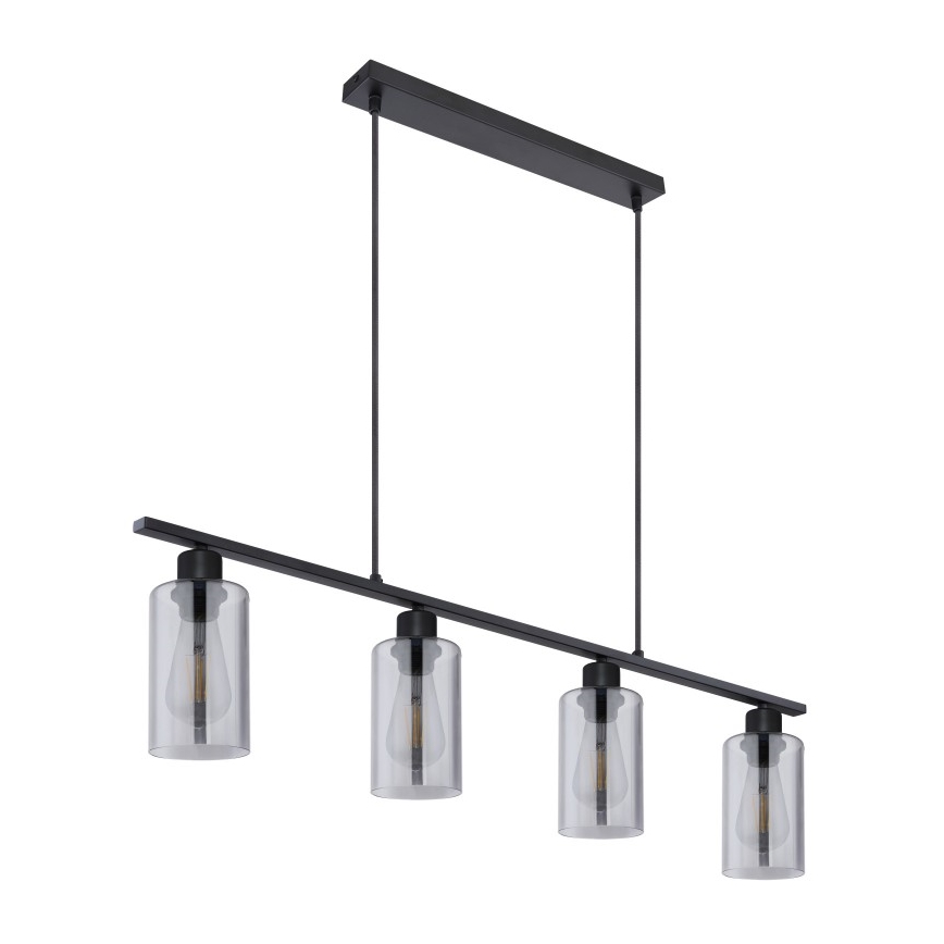 Globo - Hanglamp aan een koord 4xE27/60W/230V zwart