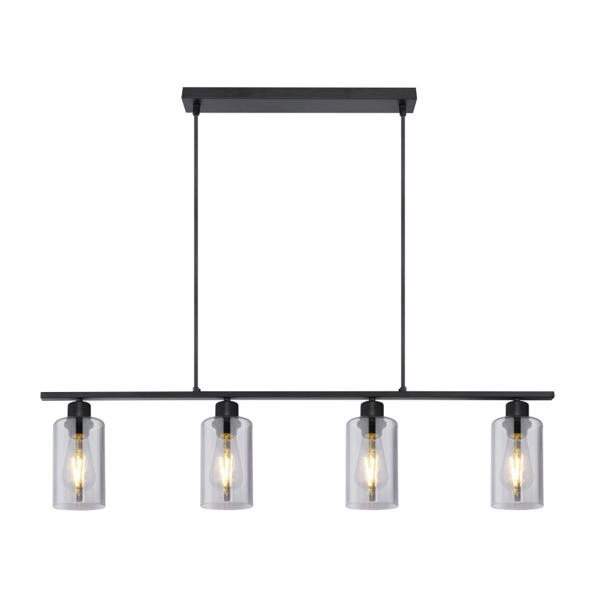 Globo - Hanglamp aan een koord 4xE27/60W/230V zwart