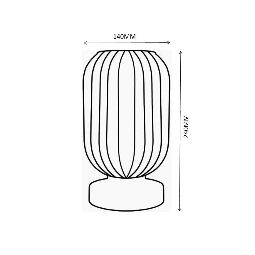 Globo - Tafellamp 1xE27/40W/230V bruin