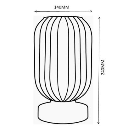 Globo - Tafellamp 1xE27/40W/230V groen