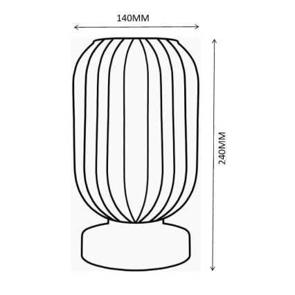Globo - Tafellamp 1xE27/40W/230V wit