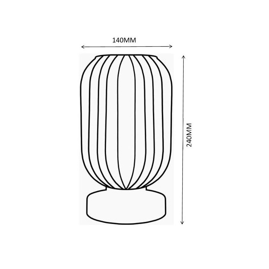 Globo - Tafellamp 1xE27/40W/230V wit