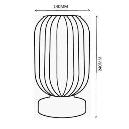 Globo - Tafellamp 1xE27/40W/230V paars
