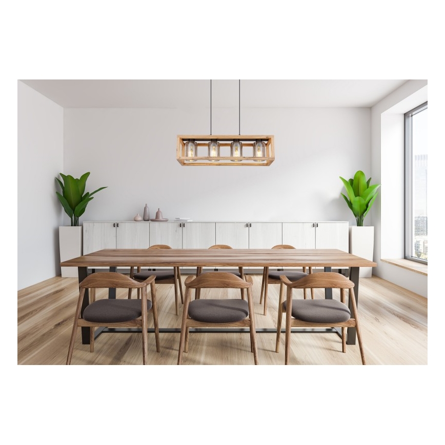 Globo - Hanglamp aan een koord 4xE27/40W/230V