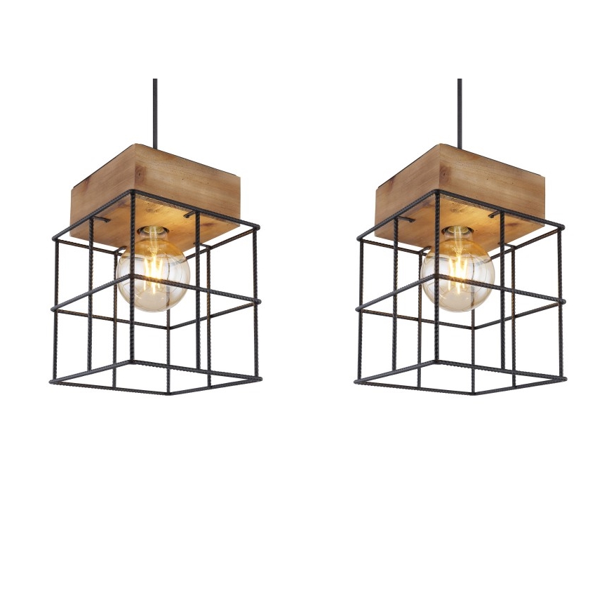 Globo - Hanglamp aan een koord 3xE27/60W/230V