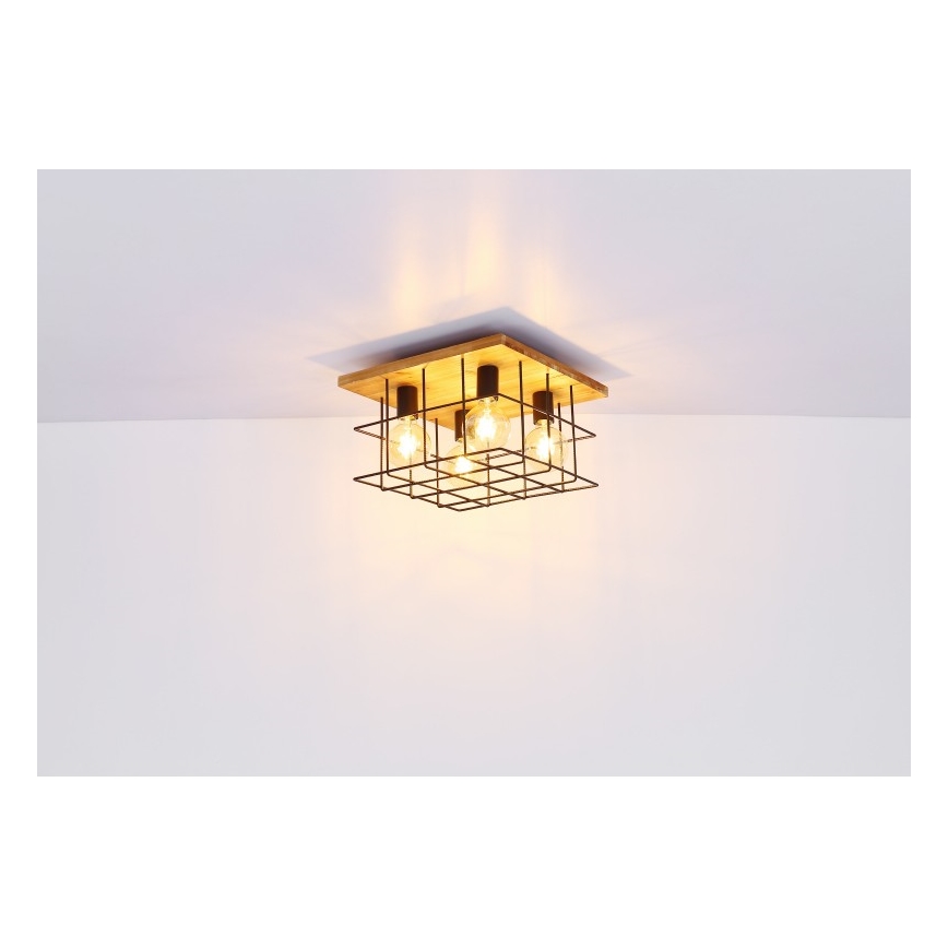 Globo - Plafondlamp 4xE27/60W/230V