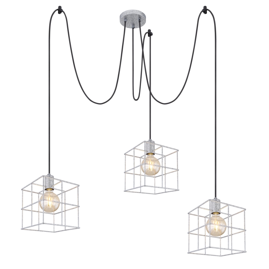 Globo 15530Z-3H1 - Hanglamp aan een koord MERRIL 3xE27/60W/230V
