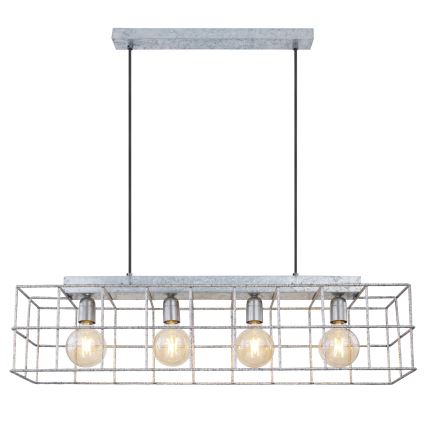 Globo 15530Z-4H - Hanglamp aan een koord MERRIL 4xE27/60W/230V