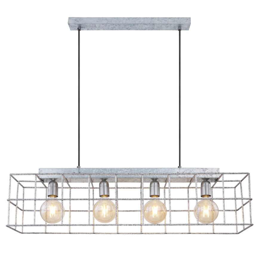 Globo 15530Z-4H - Hanglamp aan een koord MERRIL 4xE27/60W/230V