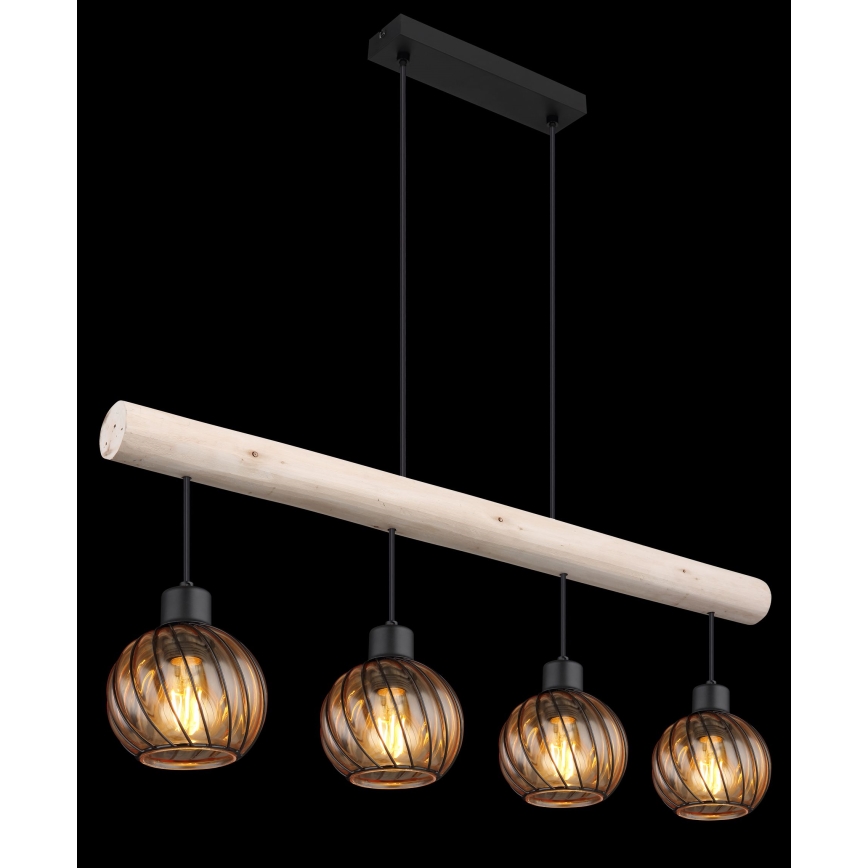 Globo - Hanglamp aan een koord 4xE27/15W/230V
