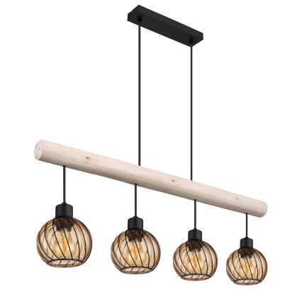 Globo - Hanglamp aan een koord 4xE27/15W/230V