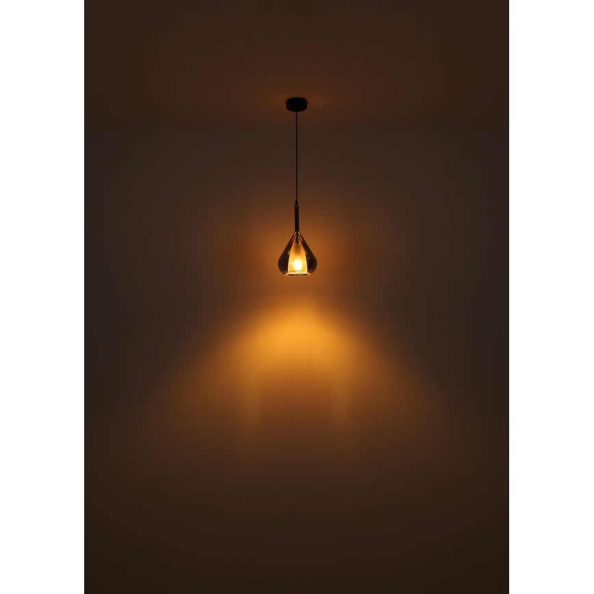 Globo - Suspension filaire 1xE27/60W/230V d. 20 cm noir