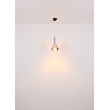 Globo - Suspension filaire 1xE27/60W/230V d. 20 cm noir