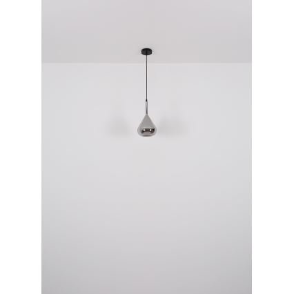 Globo - Suspension filaire 1xE27/60W/230V d. 20 cm noir