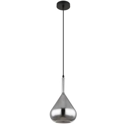 Globo - Suspension filaire 1xE27/60W/230V d. 20 cm noir