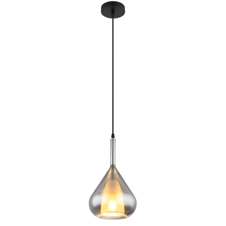 Globo - Suspension filaire 1xE27/60W/230V d. 20 cm noir