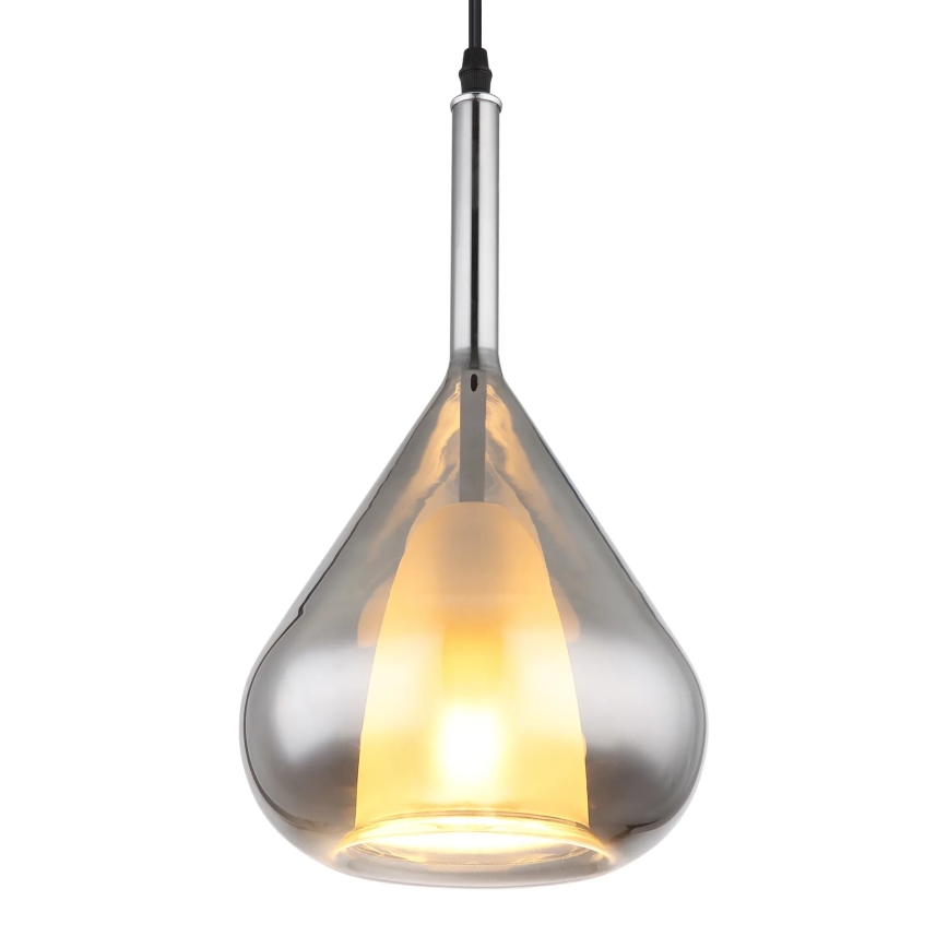 Globo - Suspension filaire 1xE27/60W/230V d. 20 cm noir