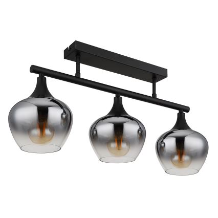 Globo - Bevestigde hanglamp 3xE27/40W/230V zwart