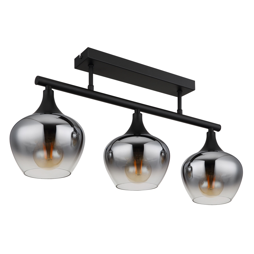 Globo - Bevestigde hanglamp 3xE27/40W/230V zwart