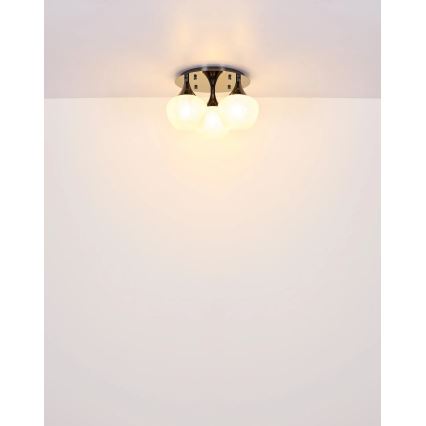 Globo - Bevestigde hanglamp 3xE27/40W/230V antraciet