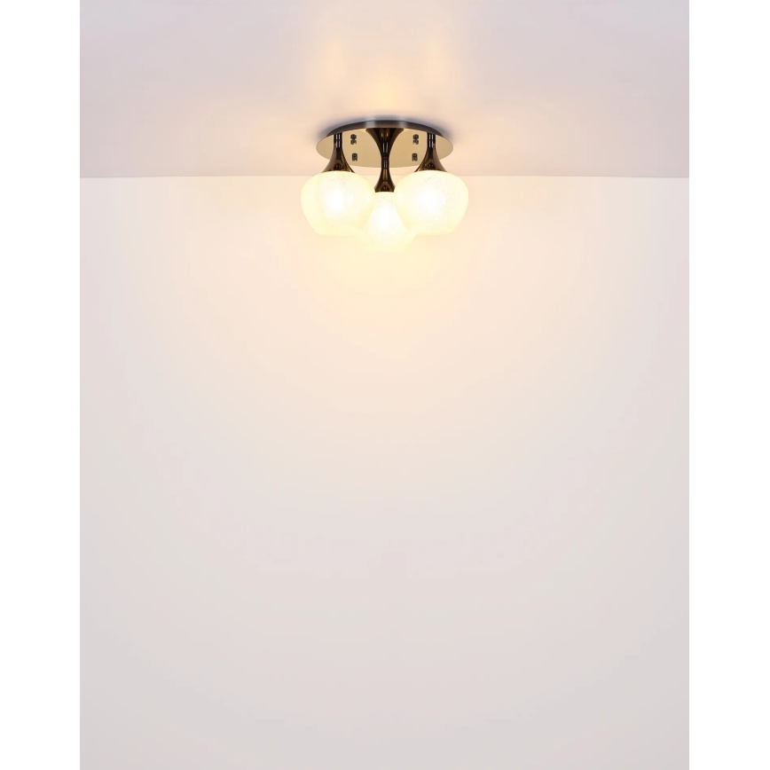 Globo - Bevestigde hanglamp 3xE27/40W/230V antraciet