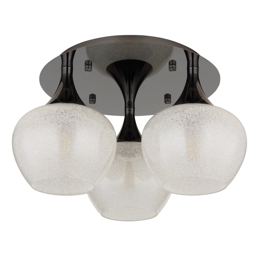 Globo - Bevestigde hanglamp 3xE27/40W/230V antraciet