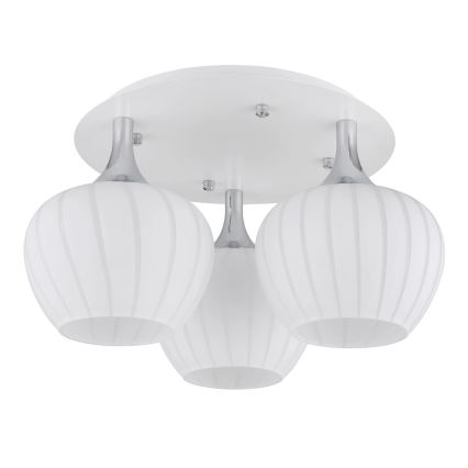 Globo - Bevestigde hanglamp 3xE27/40W/230V wit