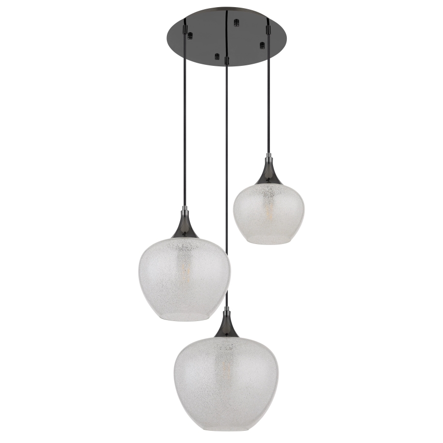 Globo - Hanglamp aan een koord 3xE27/40W/230V wit/antraciet