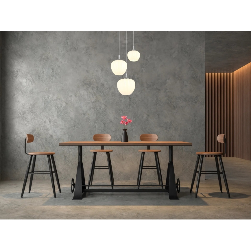 Globo - Hanglamp aan een koord 3xE27/40W/230V wit