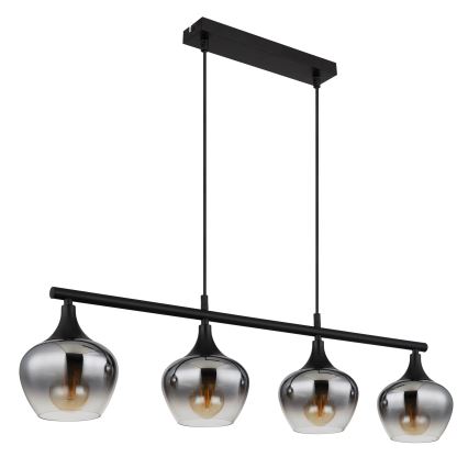 Globo - Hanglamp aan een koord 4xE27/40W/230V zwart