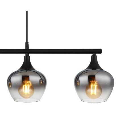 Globo - Hanglamp aan een koord 4xE27/40W/230V zwart