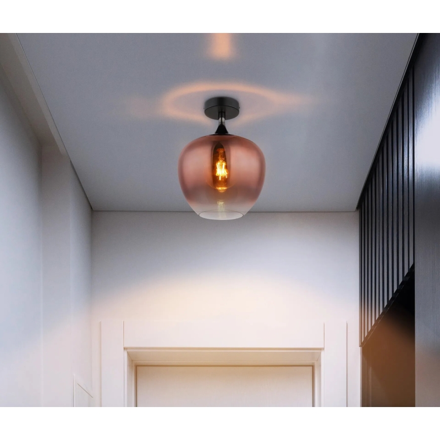 Globo - Plafondlamp 1xE27/40W/230V koper