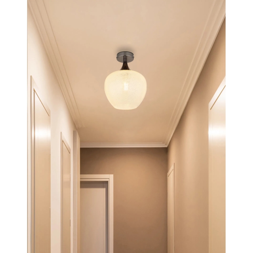 Globo - Plafondlamp 1xE27/40W/230V wit/antraciet