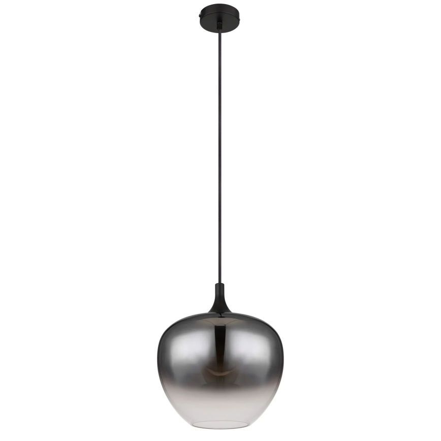 Globo - Hanglamp aan een koord 1xE27/60W/230V diameter 29 cm zwart