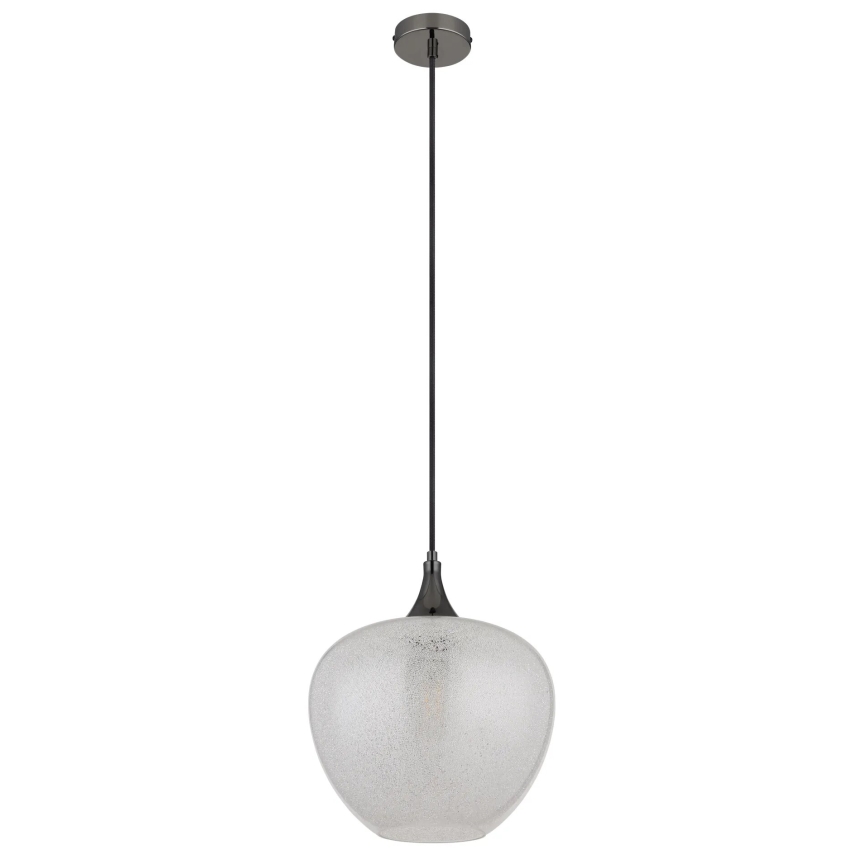 Globo - Hanglamp aan een koord 1xE27/40W/230V diameter 29 cm wit/antraciet