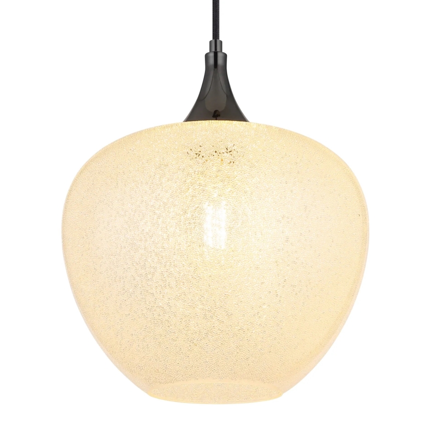 Globo - Hanglamp aan een koord 1xE27/40W/230V diameter 29 cm wit/antraciet
