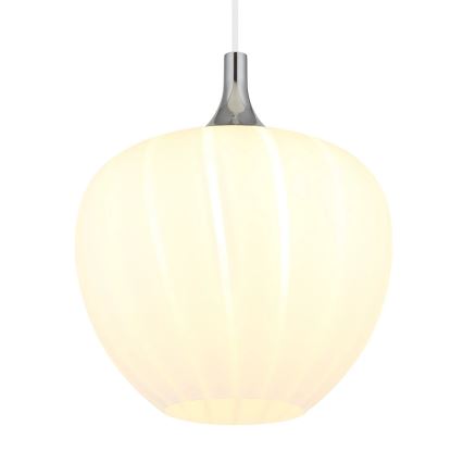 Globo - Hanglamp aan een koord 1xE27/60W/230V diameter 29 cm wit